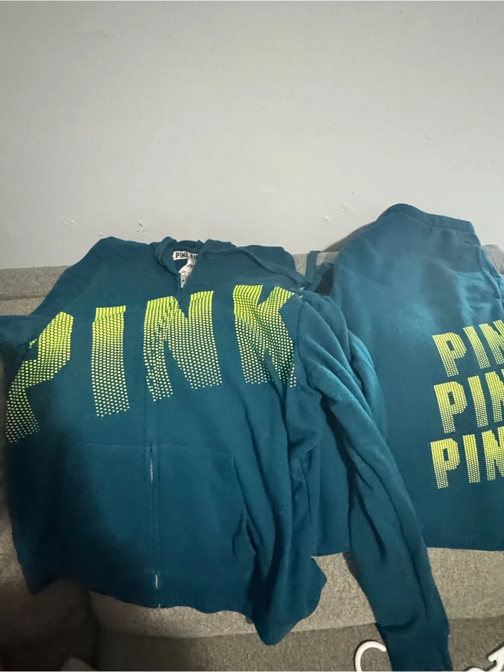 PINK  bulk Sweatshirt and sweatpants sets. $75 for all three or $30 each. - Picture 2 of 3